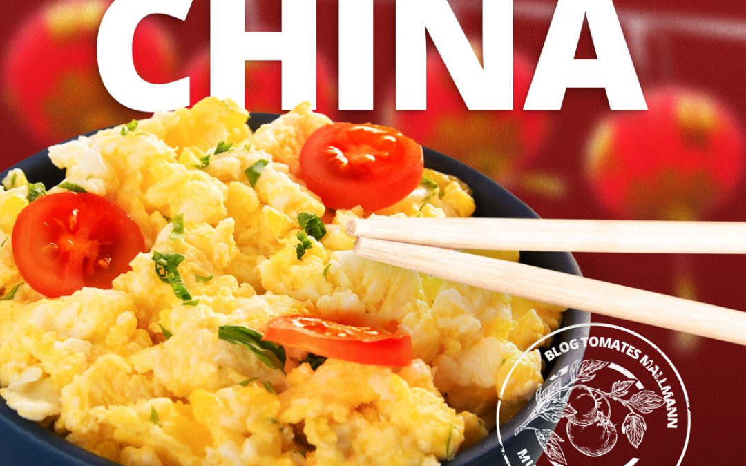 Tomates que foram da Europa ao coração da culinária chinesa
